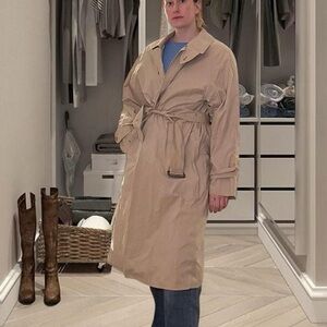 Beige Burberry trench